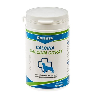 Кальций для собак Canina «Calcina Calcium Citrat» порошок 125 г (для зубов и костей) - masterzoo.ua