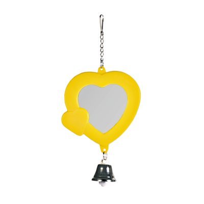 Іграшка для птахів Trixie Дзеркало «Серце» 7 см (пластик, кольори в асортименті)