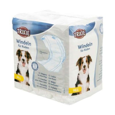 Підгузки для собак (хлопчиків) Trixie 46-60 см M-L 12 шт. - masterzoo.ua
