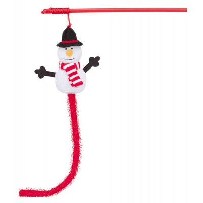 Рождественская игрушка для кошек Trixie Снеговик 31 см (плюш) - masterzoo.ua