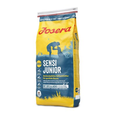 Сухий корм для цуценят Josera Sensi Junior 15 кг (качка та лосось) - masterzoo.ua