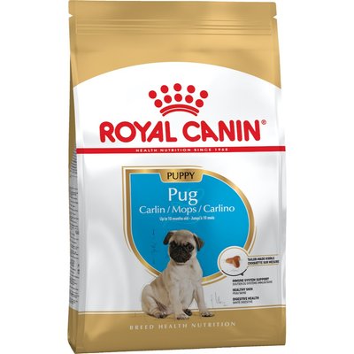 Сухий корм для цуценят породи Мопс Royal Canin Pug Puppy 1,5 кг (домашній птах) - masterzoo.ua