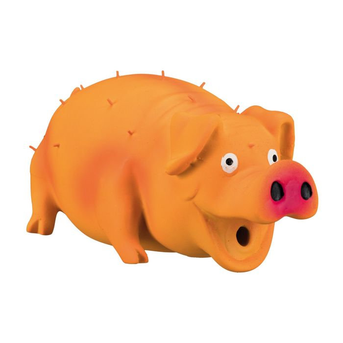 Игрушка для собак Trixie Свинка со щетиной, с пищалкой 21 см (латекс, цвета в ассортименте) - masterzoo.ua