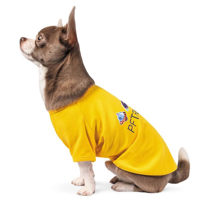 Футболка для собак Pet Fashion «Галактика» S (жёлтая) - masterzoo.ua
