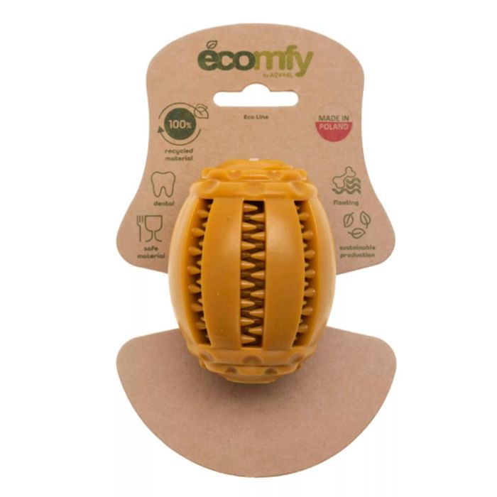 Іграшка для собак Ecomfy Dental Rugby Meaty 8 x 6,5 см - masterzoo.ua