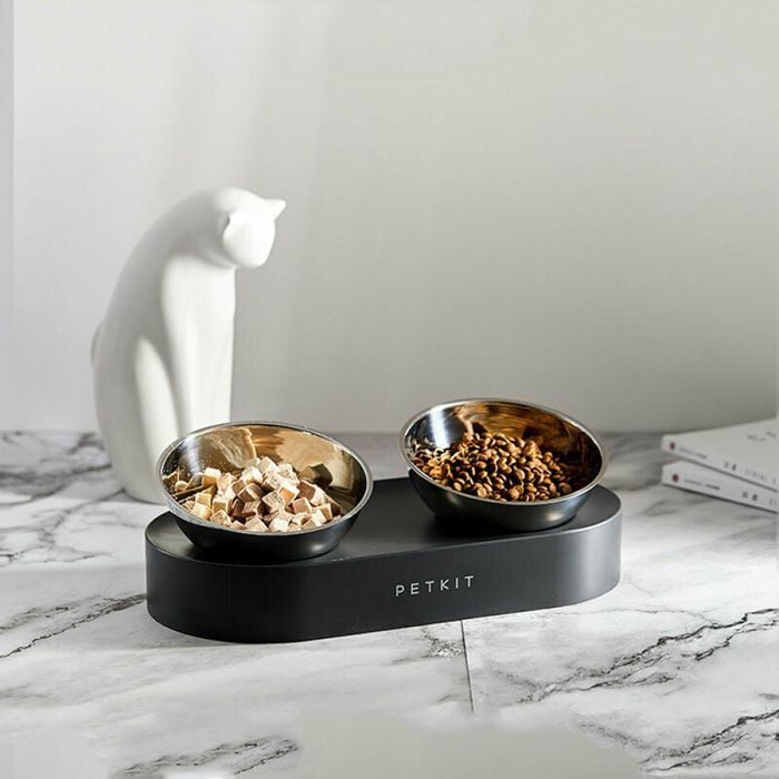 Petkit Fresh Nano two миска для котів 480 мл та 275 мл - чорний - masterzoo.ua