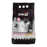 Наповнювач туалета для котів AnimAll з ароматом дитячої пудри 10 л (бентонітовий)