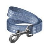 Повідець для собак Collar Waudog Re-cotton M - синій - masterzoo.ua