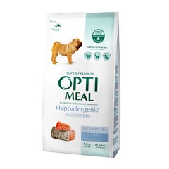 Сухий гіпоалергенний корм для дорослих собак середніх порід Optimeal 1,5 кг (лосось) - masterzoo.ua