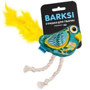 Barksi Попугай игрушка для кошек 8x11 см - разноцветный - masterzoo.ua