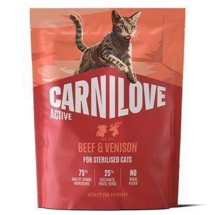 Сухий корм для котів Carnilove Active Sterilised 400 г - яловичина та оленина - masterzoo.ua