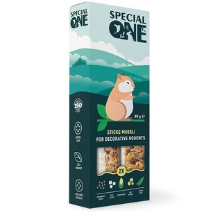 Ласощі для гризунів Special One 90 г / 2 шт. (мюслі) - masterzoo.ua