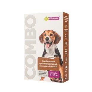 Vitomax Combo краплі на холку для собак 4-10 кг 3 шт х 1 мл - masterzoo.ua
