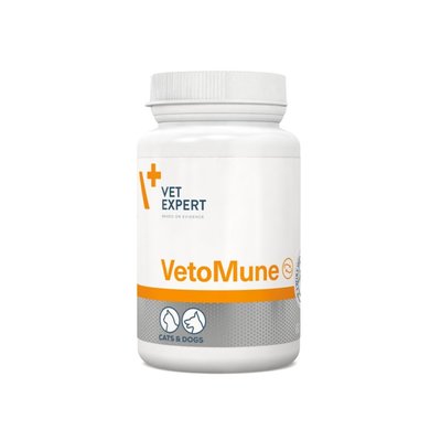 Харчова добавка для підтримання імунітету у собак і кішок Vet Expert VetoMune 60 капсул - masterzoo.ua