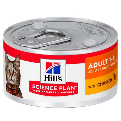 Вологий корм для котів Hills Science Plan Feline Adult 82 г (курка) - masterzoo.ua