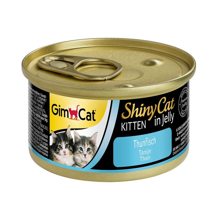 Вологий корм для кошенят GimCat Shiny Cat 70 г (тунець) - masterzoo.ua