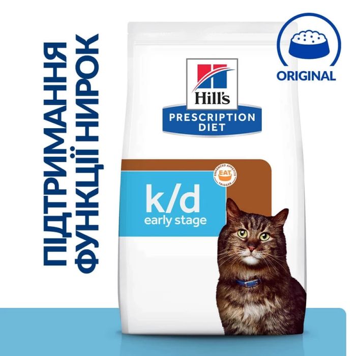 Сухой корм для кошек Hill's Prescription Diet Kidney Care k/d Early Stage 1,5 кг - курица - masterzoo.ua