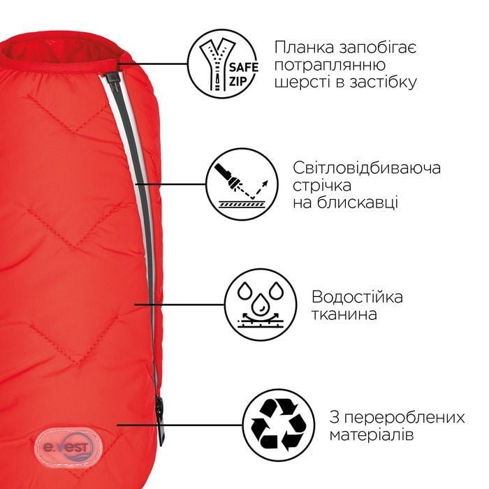 Жилетка для собак Pet Fashion E.Vest S - красный - masterzoo.ua