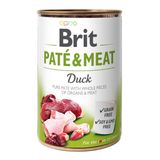 Влажный корм для собак Brit Pate & Meat Duck 400 г (курица и утка)