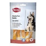 Ласощі для собак Trixie Denta Fun Rolls 12 см 5 шт 70 г - буйвол - masterzoo.ua