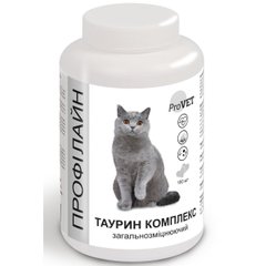 Витаминно-минеральная добавка для котов ProVET Профілайн таурин комплекс 180 табл, 145 г (общеукрепляющий) - masterzoo.ua
