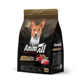 Cухой корм для собак AnimAll Medium Breeds 2,5 кг - индейка и ягненок - masterzoo.ua