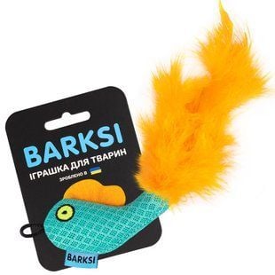 Barksi Рыбка игрушка для кошек 8х5 см - ментоловый - masterzoo.ua