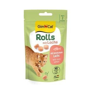 Ласощі для котів GimCat Rolls 40 г - лосось - masterzoo.ua
