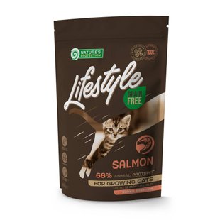 Сухой корм для котят Nature's Protection Lifestyle Grain Free 400 г - лосось - masterzoo.ua