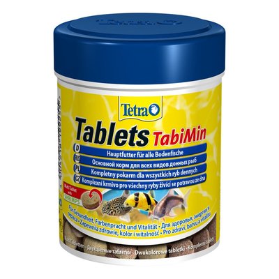 Сухой корм для аквариумных рыб Tetra в таблетках «Tablets TabiMin» 120 шт. (для донных рыб) - masterzoo.ua
