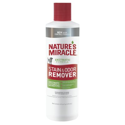 Знищувач Nature's Miracle «Stain & Odor Remover» для видалення плям і запахів від собак 473 мл - masterzoo.ua