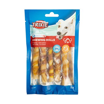 Ласощі для собак Trixie Паличка для чищення зубів Denta Fun 12 см, 70 г / 5 шт. (буйвол) - masterzoo.ua