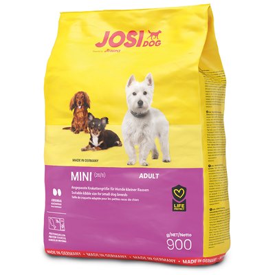 Сухий корм для дорослих собак малих порід Josera JosiDog Mini 900 г (домашній птах) - masterzoo.ua