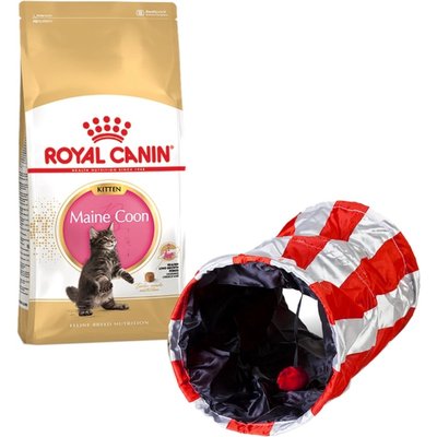 Сухой корм для котят породы мейн-кун Royal Canin Kitten Maine Coon | 2 кг (домашняя птица) + Подарок туннель-игрушка - masterzoo.ua