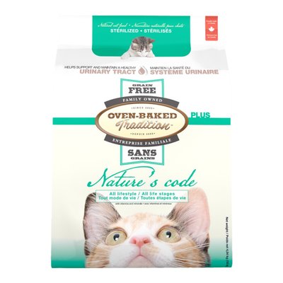 Сухий корм Oven-Baked Tradition Nature’s Code Cat Sterilised Grain Free 350 г - курка