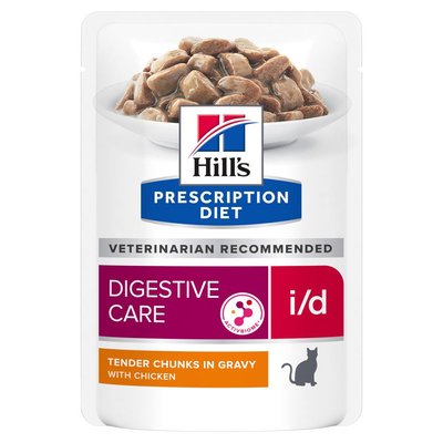 Вологий корм для котів Hill's Prescription Diet Digestive Care i/d 85 г - курка - masterzoo.ua