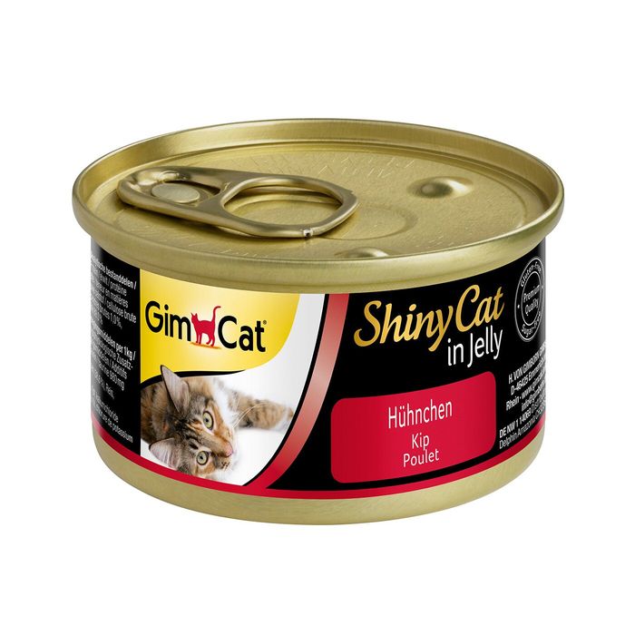 Вологий корм для котів GimCat Shiny Cat 70 г (курка) - masterzoo.ua
