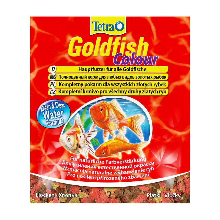 Сухий корм для акваріумних риб Tetra в пластівцях «Goldfish Colour» 12 г (для золотих рибок) - masterzoo.ua