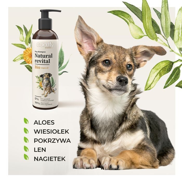 Шампунь для собак Comfy Natural Revital 250 мл - арганова олія - masterzoo.ua