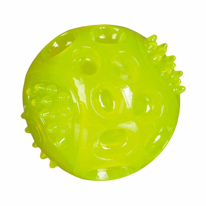 Игрушка для собак Trixie Мяч мигающий d=7,5 см (термопластичная резина, цвета в ассортименте) - masterzoo.ua