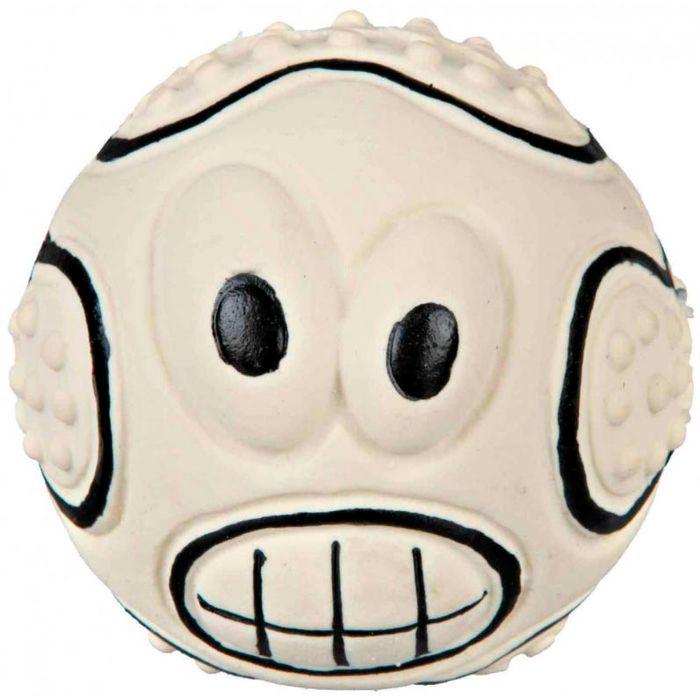Іграшка для собак Trixie М'яч з обличчям, з пискавкою d=7 см (латекс, іграшки в асортименті) - masterzoo.ua