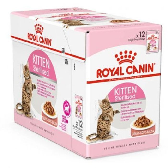 Корм для котят Royal Canin Kitten Sterilised 2 кг + pouch 12 шт х 85 г + интерактивная кормушка - masterzoo.ua