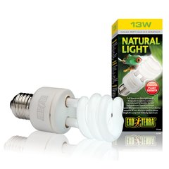 Компактная люминесцентная лампа Exo Terra «Natural Light» для облучения лучами УФ-В спектра 13 W, E27 (для облучения) - masterzoo.ua