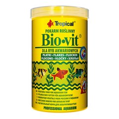 Сухий корм для акваріумних риб Tropical в пластівцях «Bio-Vit» 1 л (для травоїдних риб) - masterzoo.ua