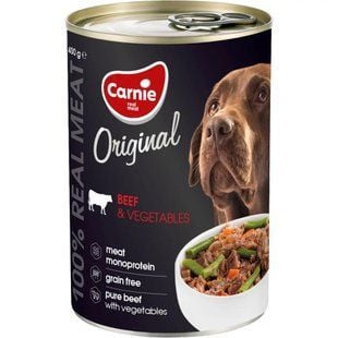 Вологий корм для собак Carnie Original Mono Protein 400 г - яловичина та овочі - masterzoo.ua