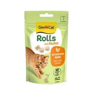 Ласощі для котів GimCat Rolls 40 г - курка - masterzoo.ua