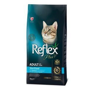 Сухой корм для кошек Reflex Plus Adult Sterilised 8 кг - лосось - masterzoo.ua