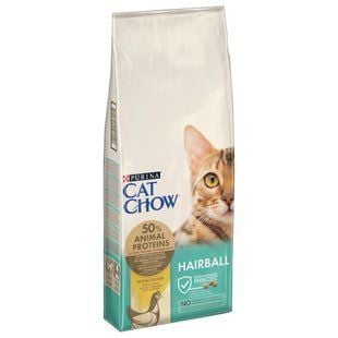 Cухой корм для кошек Cat Chow Hairball 15 кг - курица - masterzoo.ua