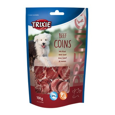 Лакомство для собак Trixie PREMIO Beef Coins 100 г (говядина) - masterzoo.ua