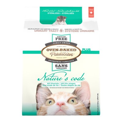 Сухий корм Oven-Baked Tradition Nature’s Code Cat Sterilised Grain Free 1,13 кг - курка - masterzoo.ua
